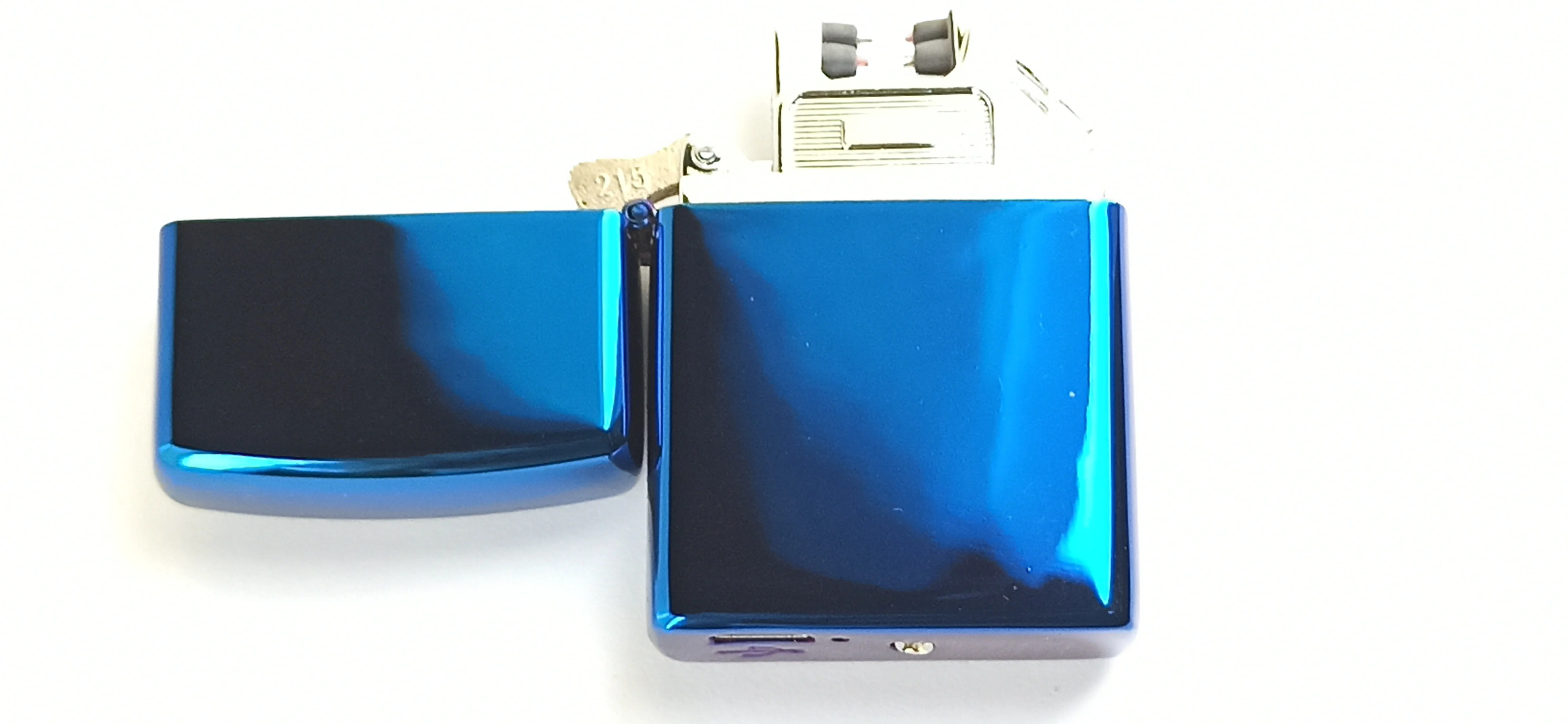 Электронная плазменная зажигалка JINLUN 217 Zippo двойная дуга синий |