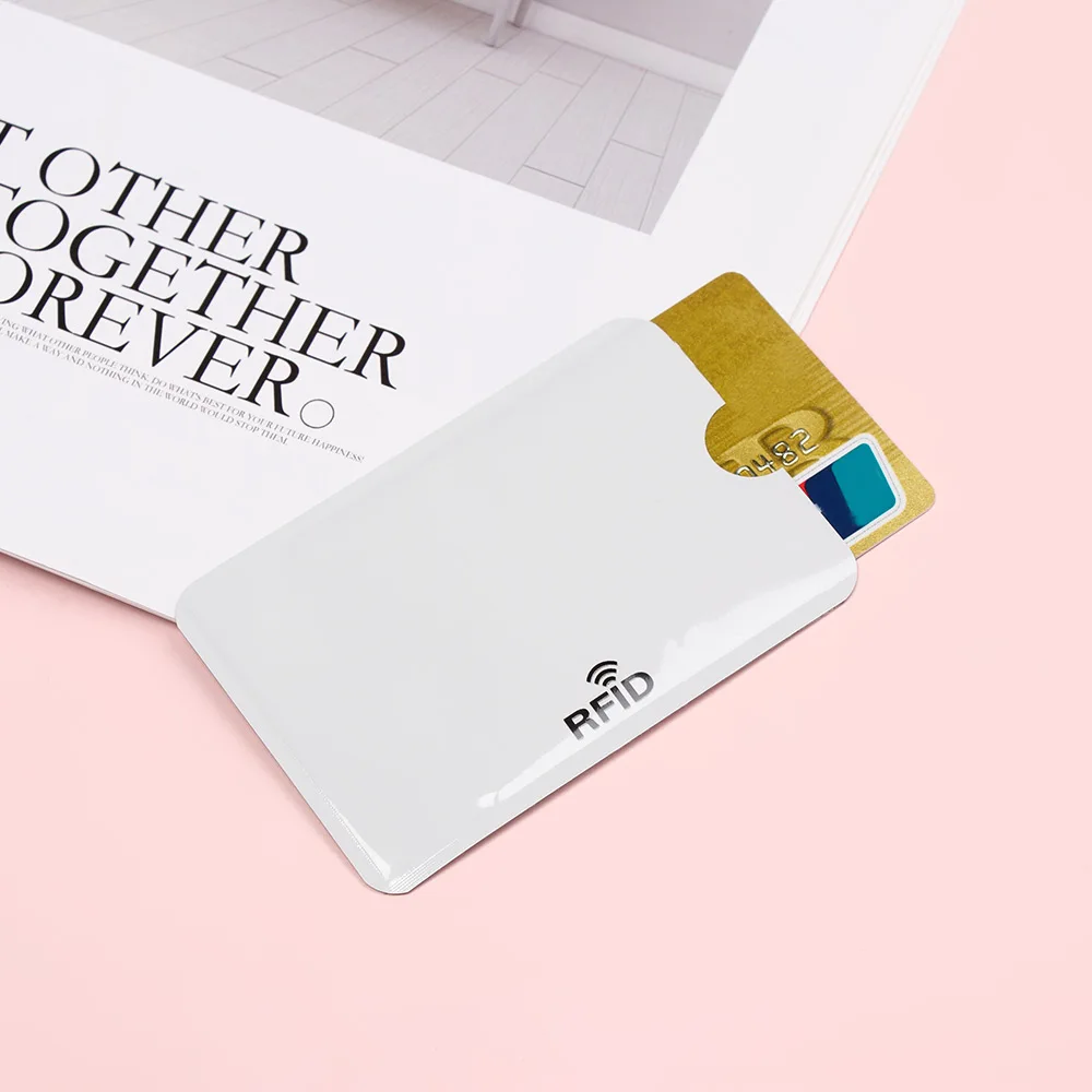10 шт. RFID с протекторами для банковских карт Противоугонная блокирующая карта держатель кожаный чехол чехлы Защитный чехол для банковских карт
