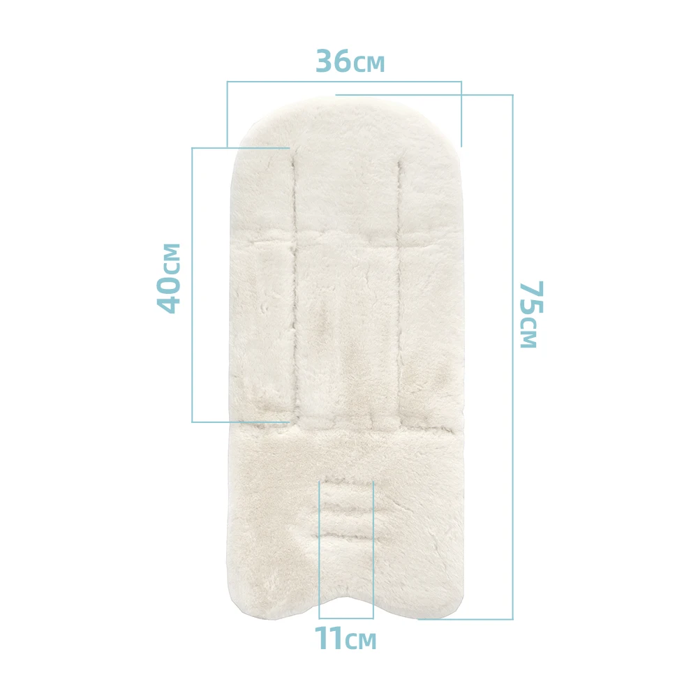 Зимняя искусственная подушка для сиденья из кроличьего меха коврик детского