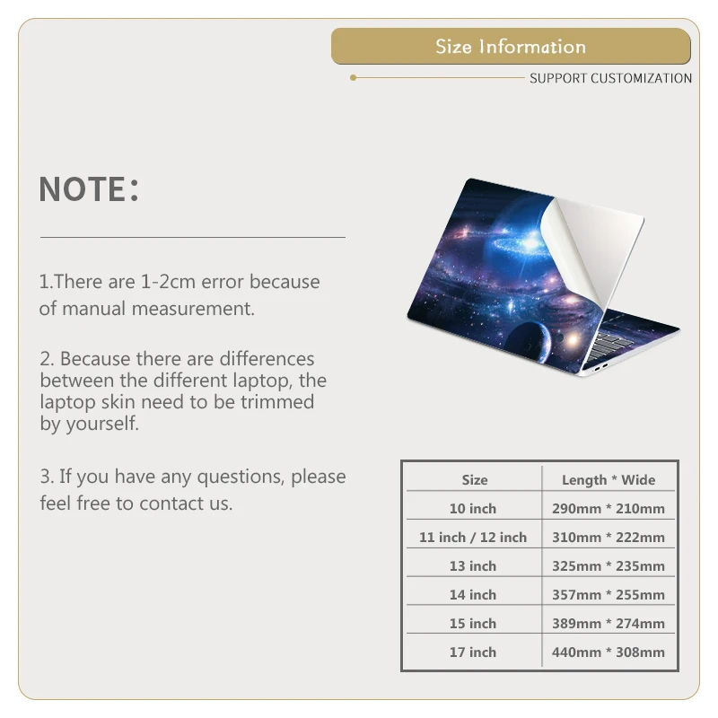 Чехол-накладка звездное небо для ноутбука ПВХ наклейка сделай сам чехол всего