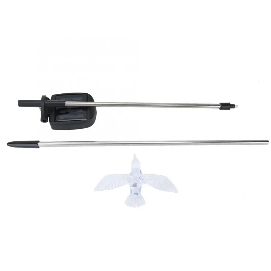 Наружный Солнечный пейзаж лампа для сада лужайки в форме птицы светодиодный