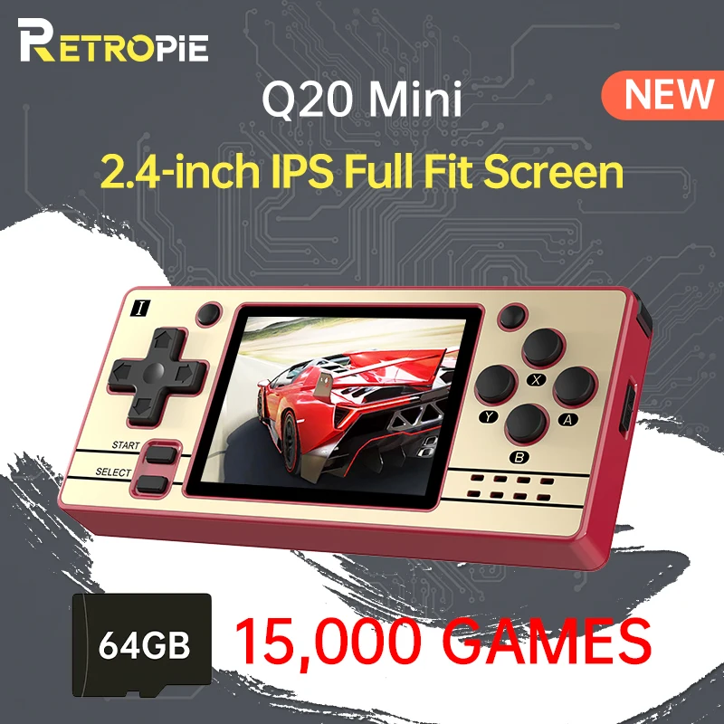 

Мини-Консоль игровая POWKIDDY Q20, 2,4 дюйма, IPS-экран