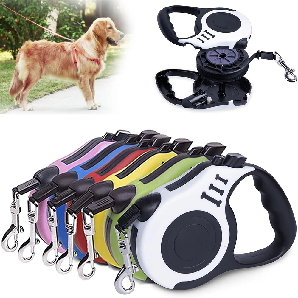 

Dog Leash 3M/5M Leash For Dog Automatic Retractable Nylon Cat Lead Extension Puppy Walking Running Pet Leash Dog Accessories