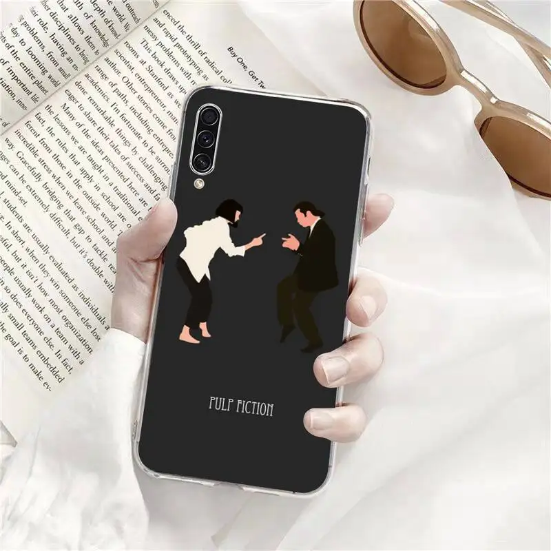 

Pulp Fiction soft Silicone Phone Case Transparent for Samsung A71 S9 10 20 HUAWEI p30 40 honor 10i 8x xiaomi note 8 Pro 10t 11