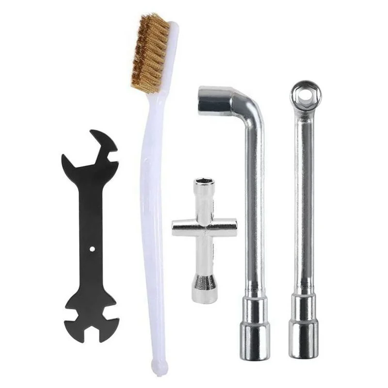 

5pcs/lot 3D Printer Parts 5 In 1 MK8 MK10 Wrench + Mini Cross Socket + Nozzle Brush +6mm 7mm L Spanner For Ender 3 E3D Tools