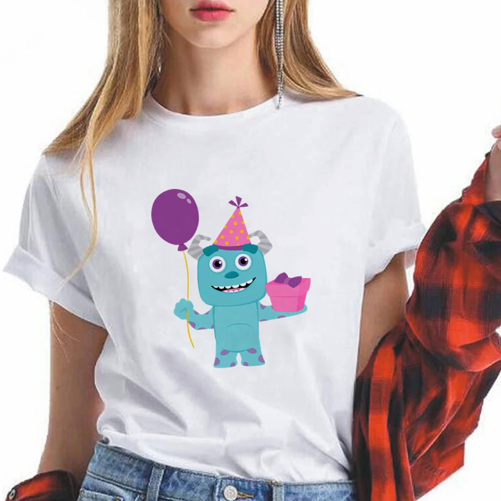 

Monsters University Graphic T Shirts Gothic Top Oversized Tshirt Femme Disney Branded Casual Funny Short Sleeve Fashion European