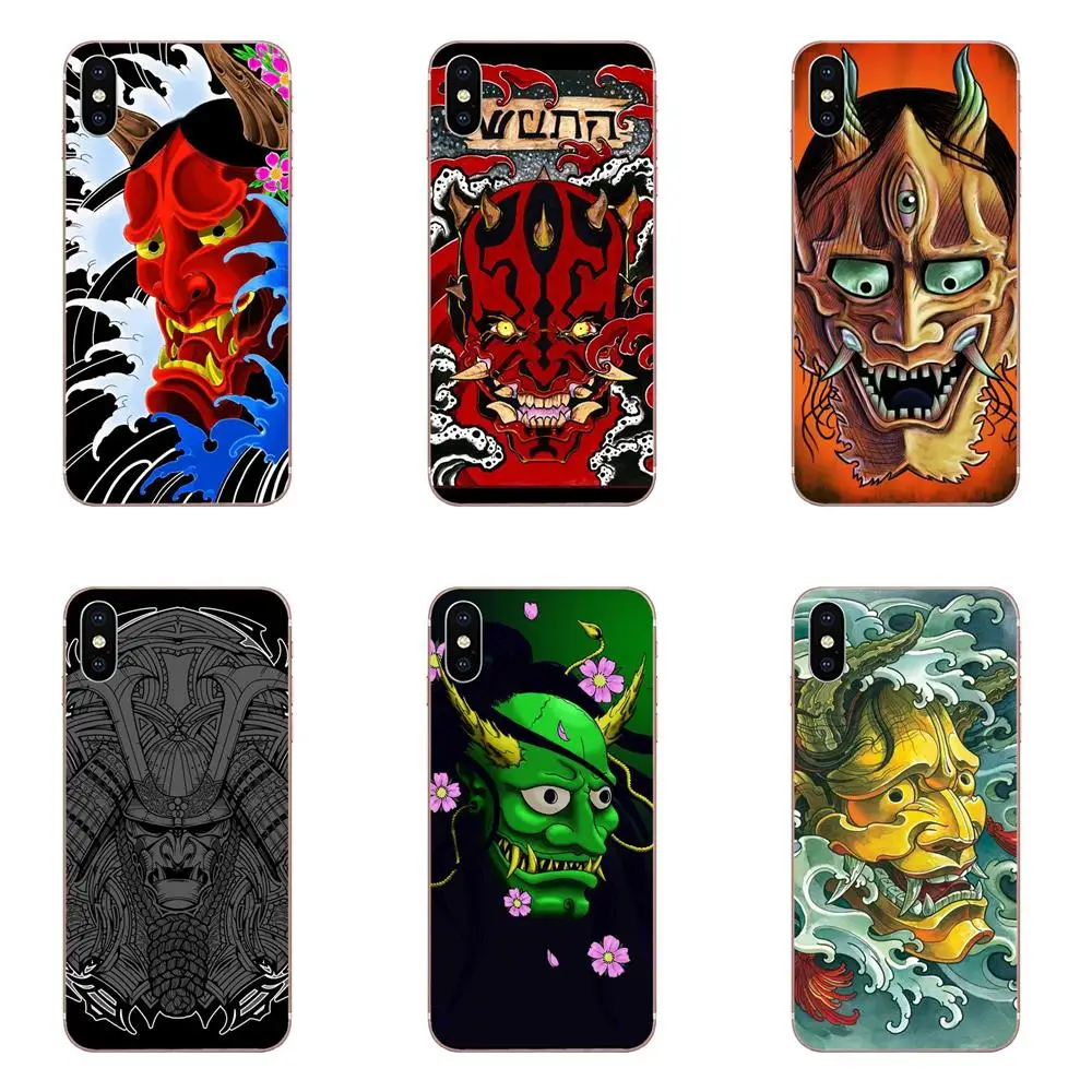 Soft Capa Cover Case For Huawei P7 P8 P9 P10 P20 P30 Lite Mini Plus Pro Y9 Prime P Smart Z 2018 2019 Japanese Tattoo Hannya Mask | Мобильные