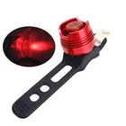 Светодиодный Водонепроницаемый велосипед Велоспорт велосипед передний задний шлем красная вспышка светильник s Безопасность Предупреждение лампа Велоспорт Безопасность осторожно светильник для оптоволоконного кабеля