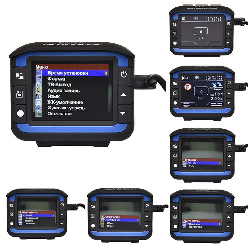 

3 in 1 Car HD 1280X720P Driving Recorder DVR Camera Speed Detection Anti R-Adar Detector GPS Support Russian Voice