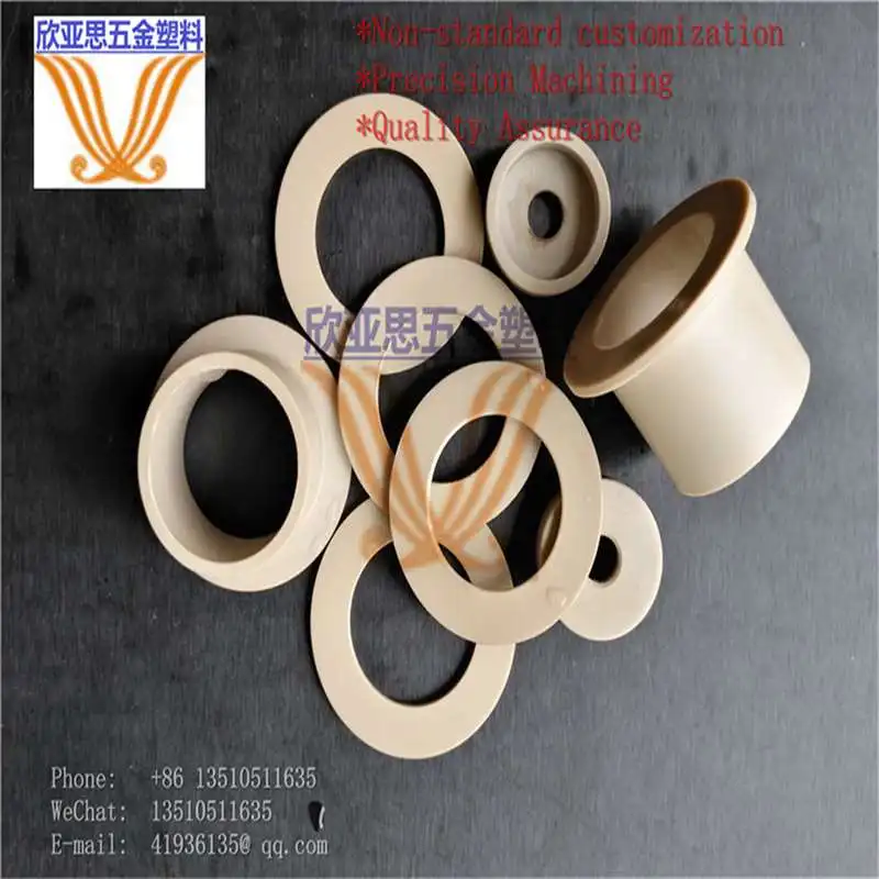 POM/PE/PP/PVDF/PTFE тефлон/UPE/нейлон pa66/PEEK/втулка вала/трансформатор/круглая