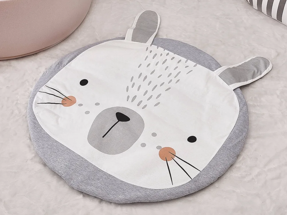 Детские игровые коврики меховой коврик игрушки мультипликационных животных детский коврик ползающее одеяло круглый напольный коврик коврики для детской комнаты декор