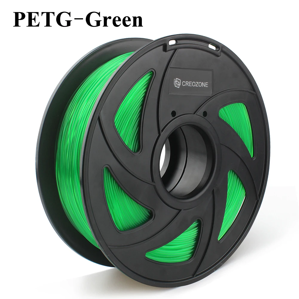 PETG-Green Нить для 3d принтера CREOZONE 1,75 мм 1 кг PLA ABS Нейлон Дерево TPU PETG Carbon ASA PP PC 3D пластиковая печатная нить из России - Цвет: PETG-Green