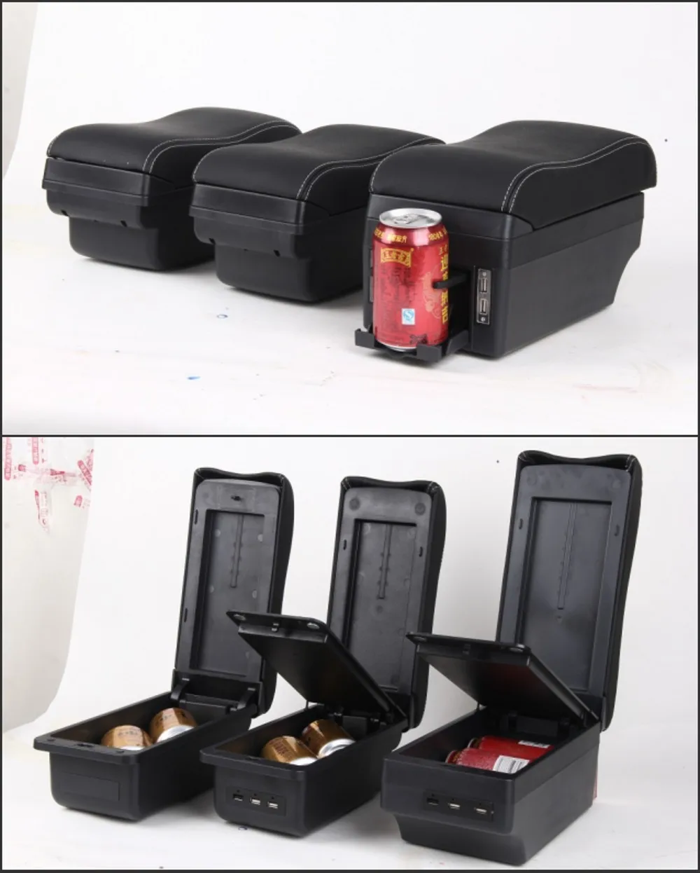 for renault kaptur armrest box center console central store content with cup holder usb interface free global shipping