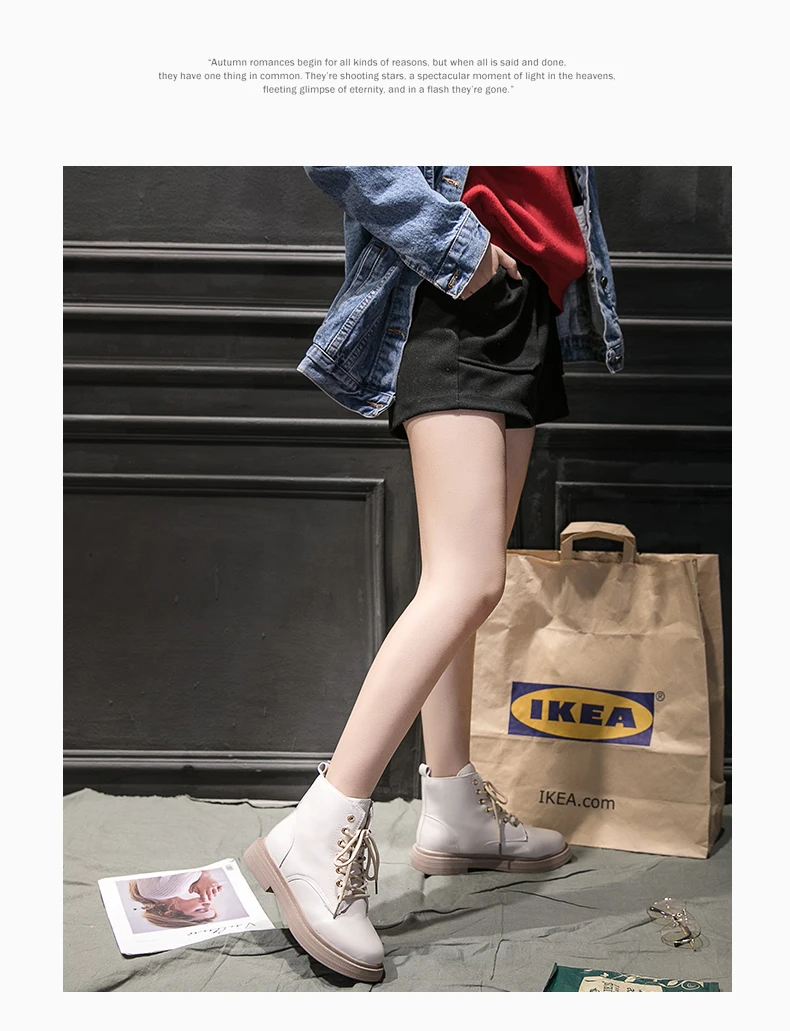 Women's Rubber Boots Shoes Lace Up Booties Ladies Bootee Woman Low Heels booties Round Toe Luxury Designer Rain Mid Calf