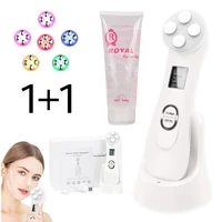 5in1 rf ems mesotherapy radio frequency facial beauty device led face lifting tighten wrinkle removal face massager skin care