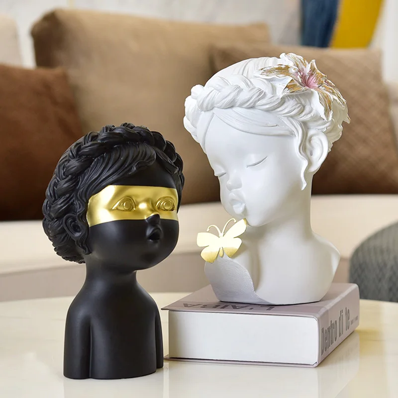 

Аксессуары для украшения дома Слитная Смола Звезды детская модель украшение для гостиной девочка абстрактная скульптура современный деко...