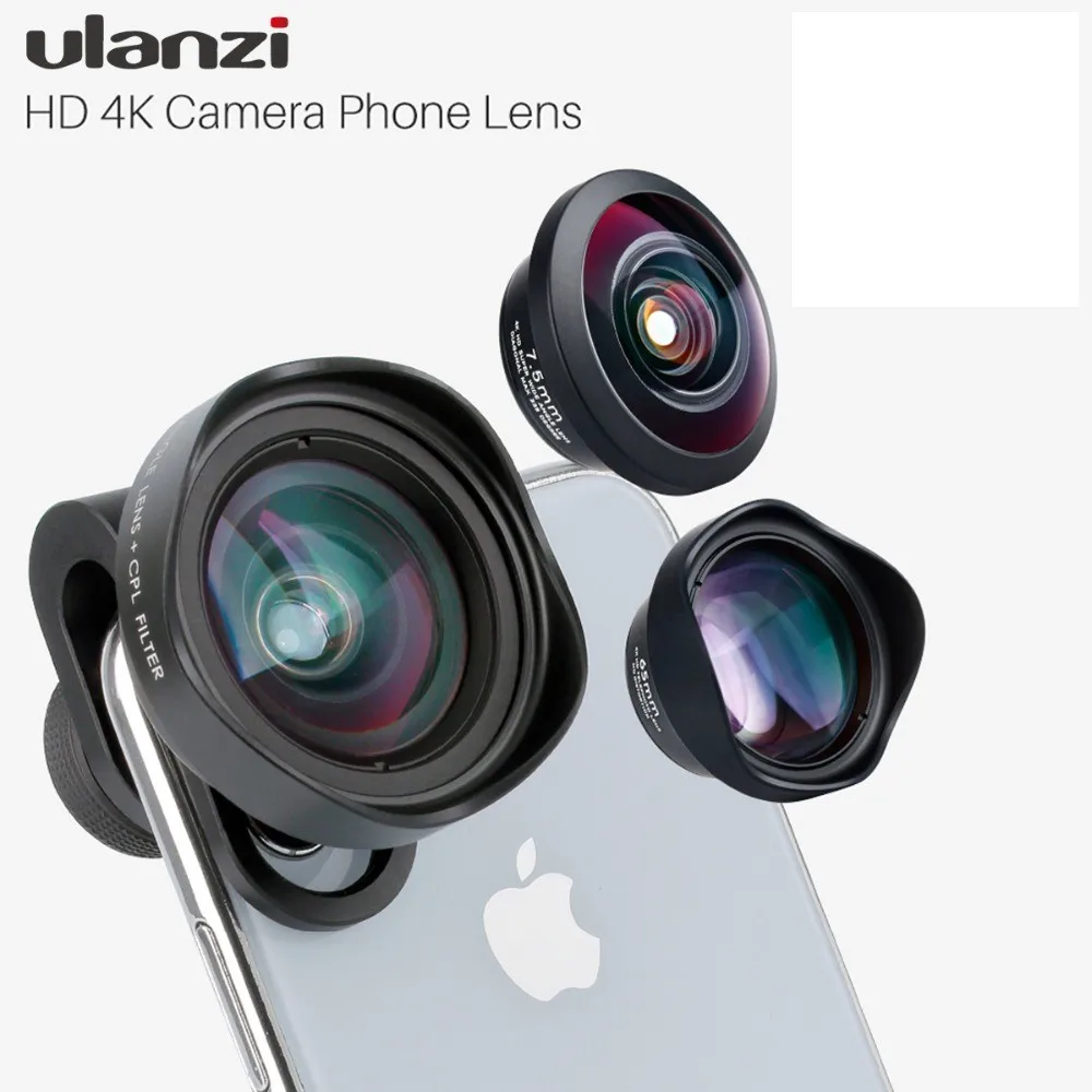 Ulanzi HD 4K объектив для камеры телефона 2X телеобъектив 100 широкоугольный с CPL 238 объектив рыбий глаз для iphone 7/8 X HUAWEI P20 PRO xiaomi