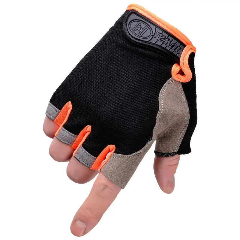 

Riding glove Men's Half Finger thin style Outdoor sports tactics summer half cut dew refers to fitness antiskid sunscreen women