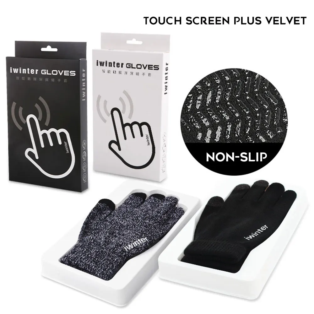 

3color Full Finger Motorcycle Winter Gloves Screen Touch Gloves Free Size For Men and Women