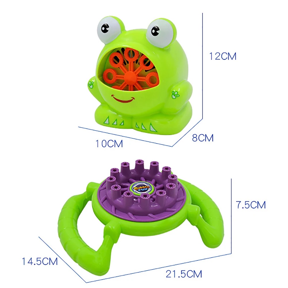 

Children Cartoon Frog Steering Wheel Shaped Automatic Bubble Maker Blower Toy gift for children