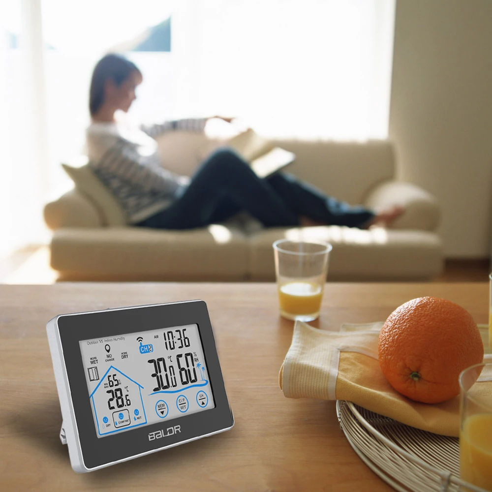 Горячая Погодная станция беспроводной Крытый Открытый Измеритель температуры и