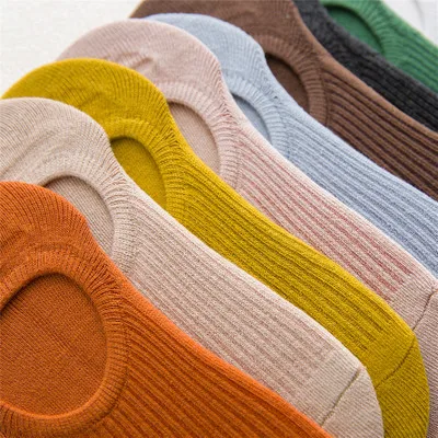 Женские носки летние тонкие хлопковые гетры в японском стиле низкие скрытые