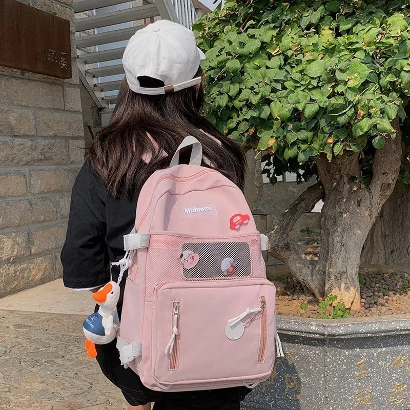 Модный Оксфордский рюкзак на плечо в стиле Харадзюку, милая школьная сумка для девочек, милые женские студенческие сумки для книг для колле...