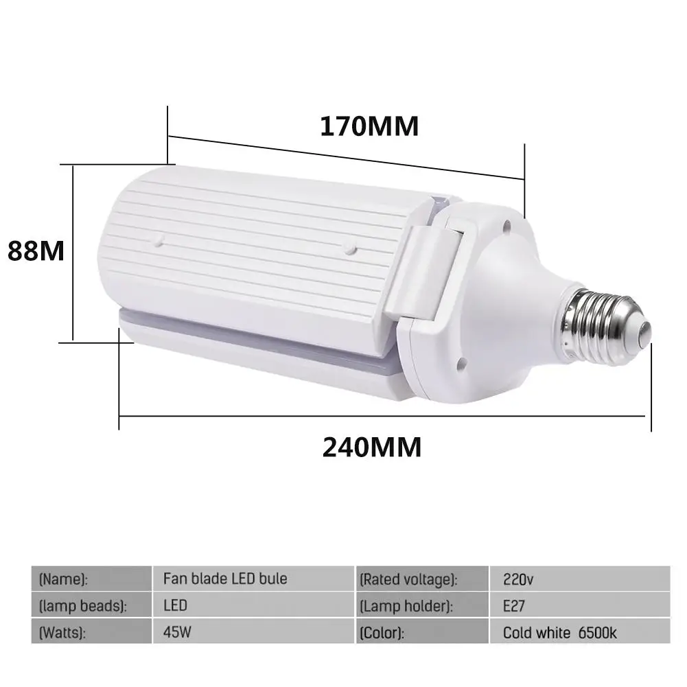 Deformable Garage Light Led highbay 30W E27 110-265V Ceiling for Garage/ Attic / Basement Home LED Mining lamp | Освещение