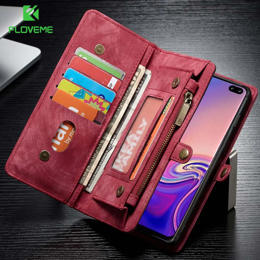 Чехол бумажник из искусственной кожи для Samsung S20 FE Note 20 Ultra A51 A71 A21S S8 S9 S10 Plus S10E 8 9 10 A40