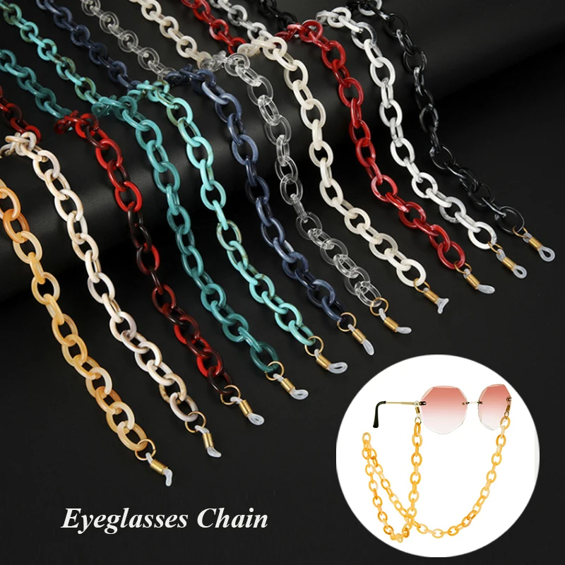 

Non-slip Candy Color Glasses Chain For Women Men Fashionable Simple All-match Sunglasses Hanging Neck Chain Glasses Accessories