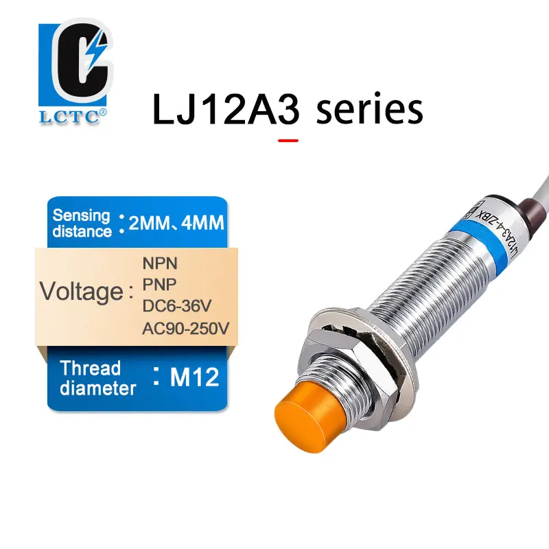 LJ12A3-4 BX AX BY AY EX DX EZ DZ Индуктивный бесконтактный переключатель PNP/NPN DC6V-36V AC 90-250 В
