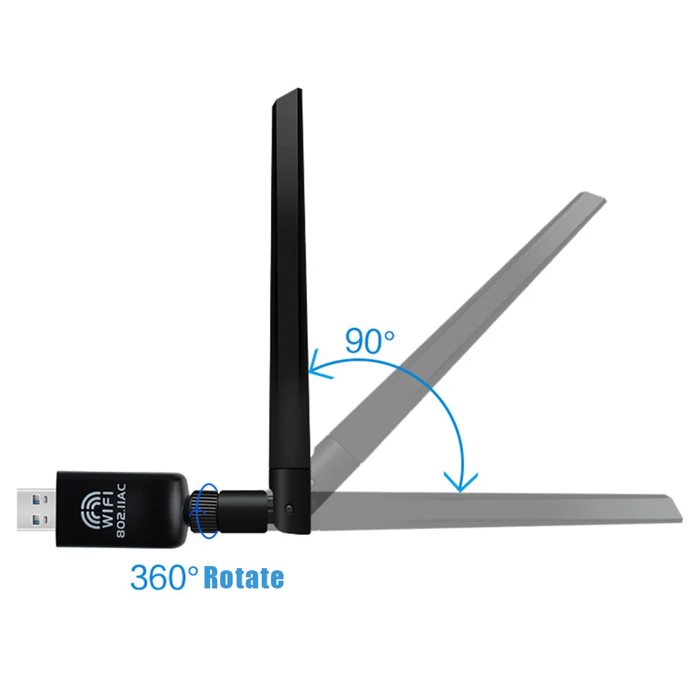 1200 Мбит/с USB 2 0 Wi-Fi Беспроводной двухдиапазонный сетевой карты 4G 5 ГГц для ПК с ОС