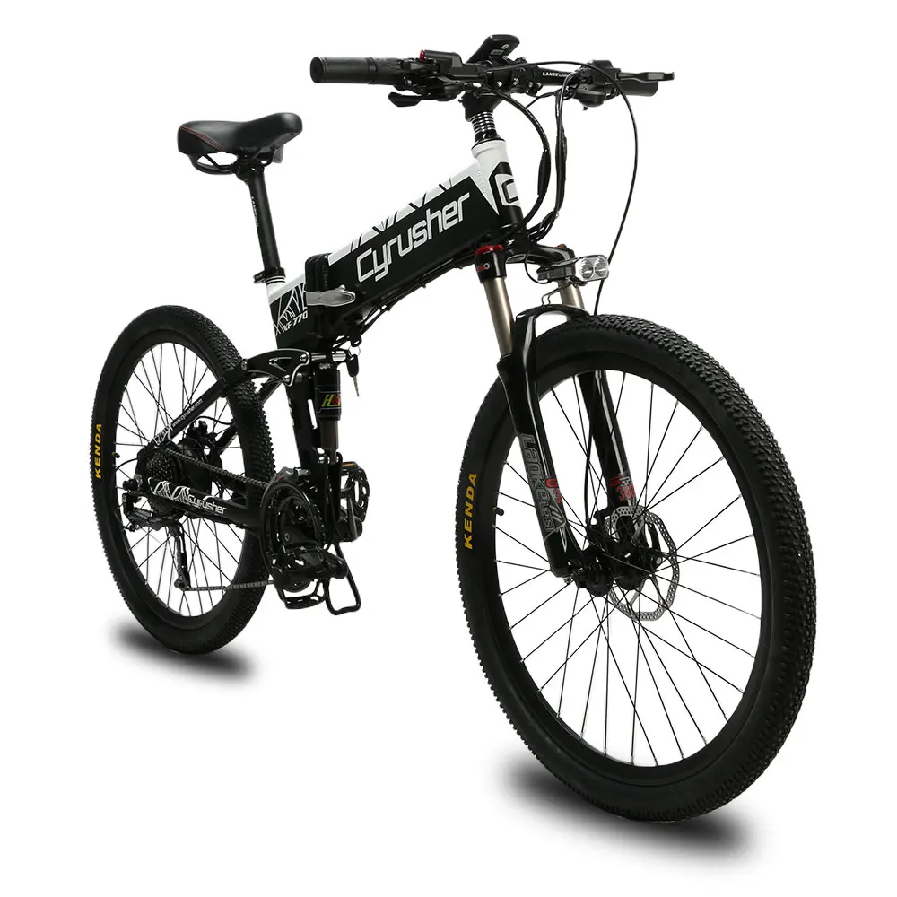 Cyrusher XF770 складной электрический велосипед горный для мужчин 26 дюймов полная