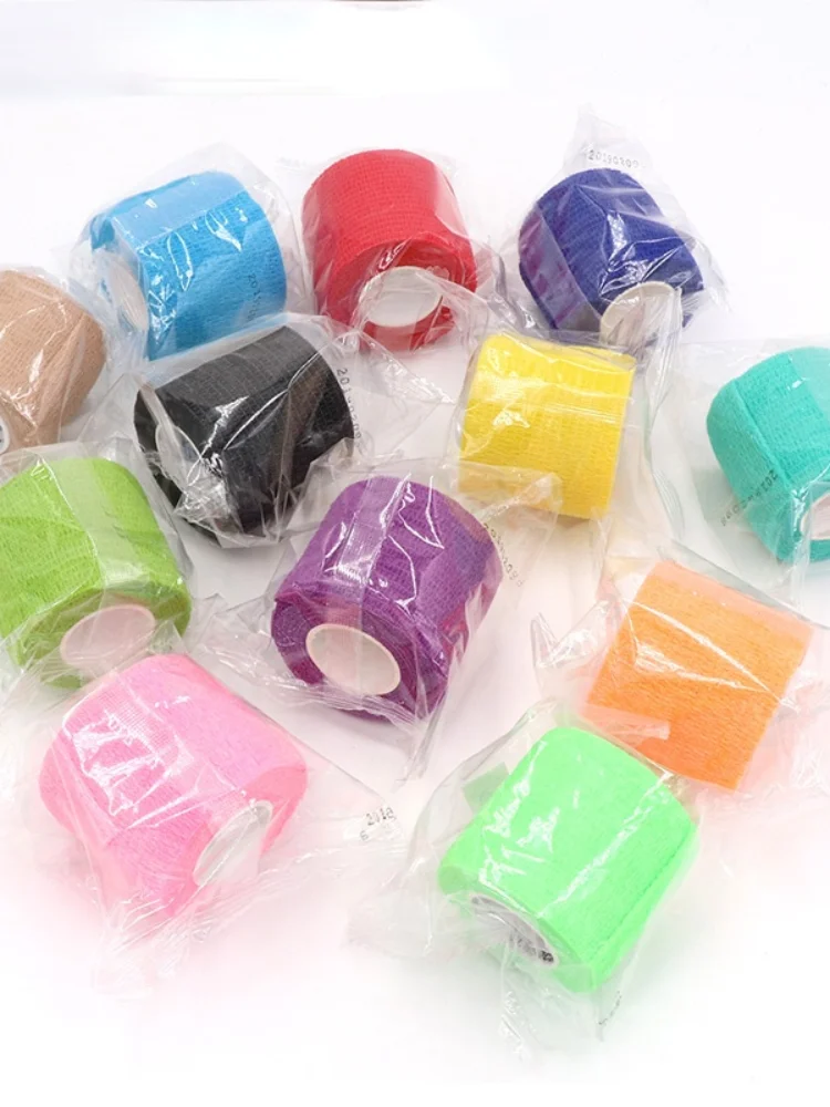 

Colorful Sport Self Adhesive Elastic Bandage Wrap Tape 4.5m Elastoplast For Knee Support Pads Finger Ankle Palm Shoulder