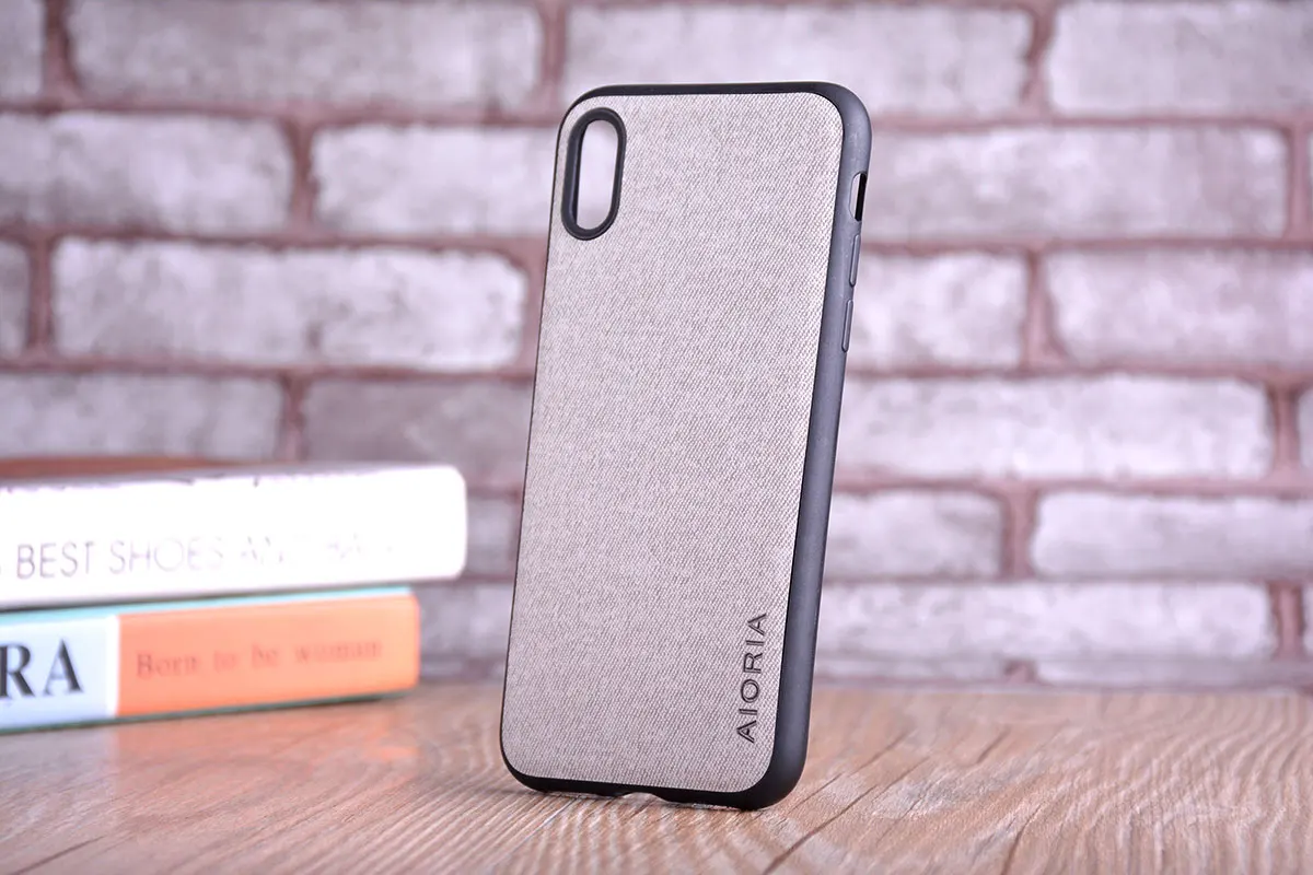 Чехол для iPhone X XR XS max, роскошный текстильный кожаный чехол из мягкого ТПУ, жесткий чехол для телефона для iPhone X XR XS, чехол funda capa