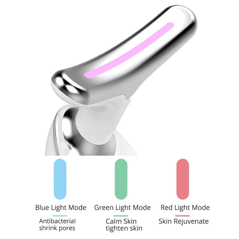 3 цвета светодиодный лицевой массажер для шеи провисания удаления морщин