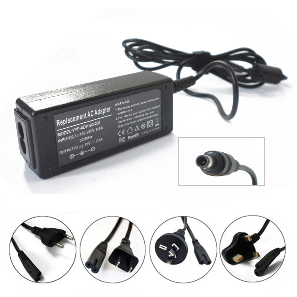 

New 19V 2.1A 40W Power Supply Cord For Samsung N150-JP02 NP-N150-JP02CN NP-350U2A NP-530U4B Netbook AC Adapter Battery Charger