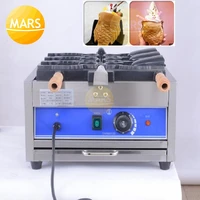 220v 110v electric ice cream taiyaki machine with open mouth 3 molds fish shaped bungeoppang waffle cone maker baker iron%c2%a0