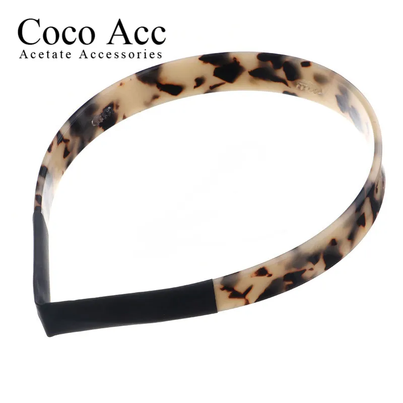 Оптовая продажа обруч для волос из ацетата целлюлозы акриловая черепаховая