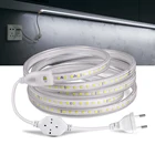 Светодиодная подсветка под шкаф 220V EU 110V US Plug 120 LEDsM водонепроницаемый для кухни, шкафа, гардероба, подсветки шкафа, домашнего освещения
