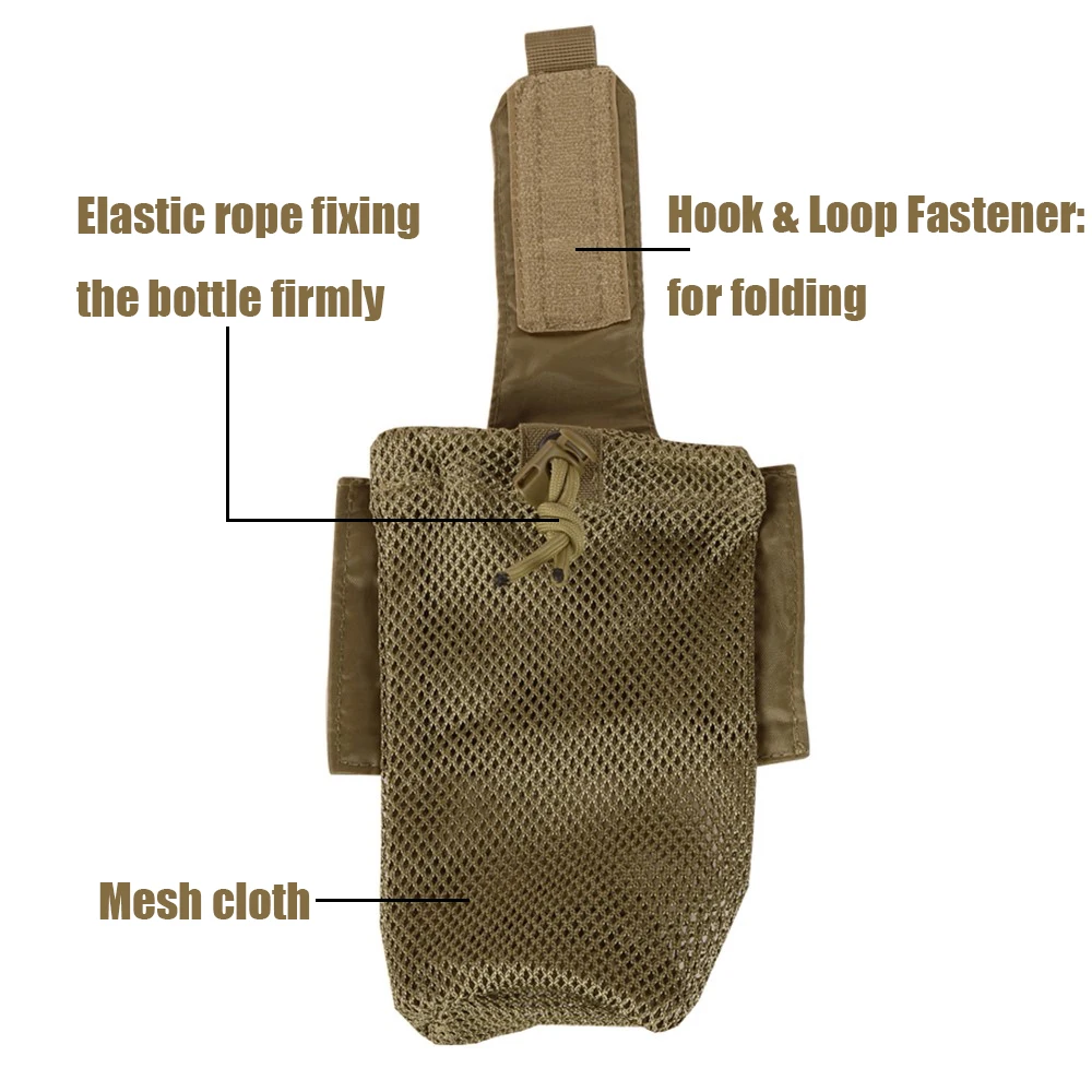 Тактический Молле сумка для бутылки воды 1000D складной чайник пакет военный
