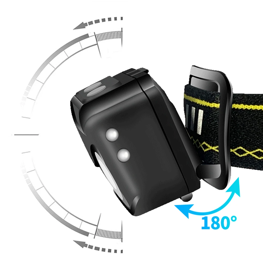 

Headlamp 6 Gears USB Rechargeable Cap Light Induction COB Headlamp Hat Light Lamp Cap Built-in Battery Lighting