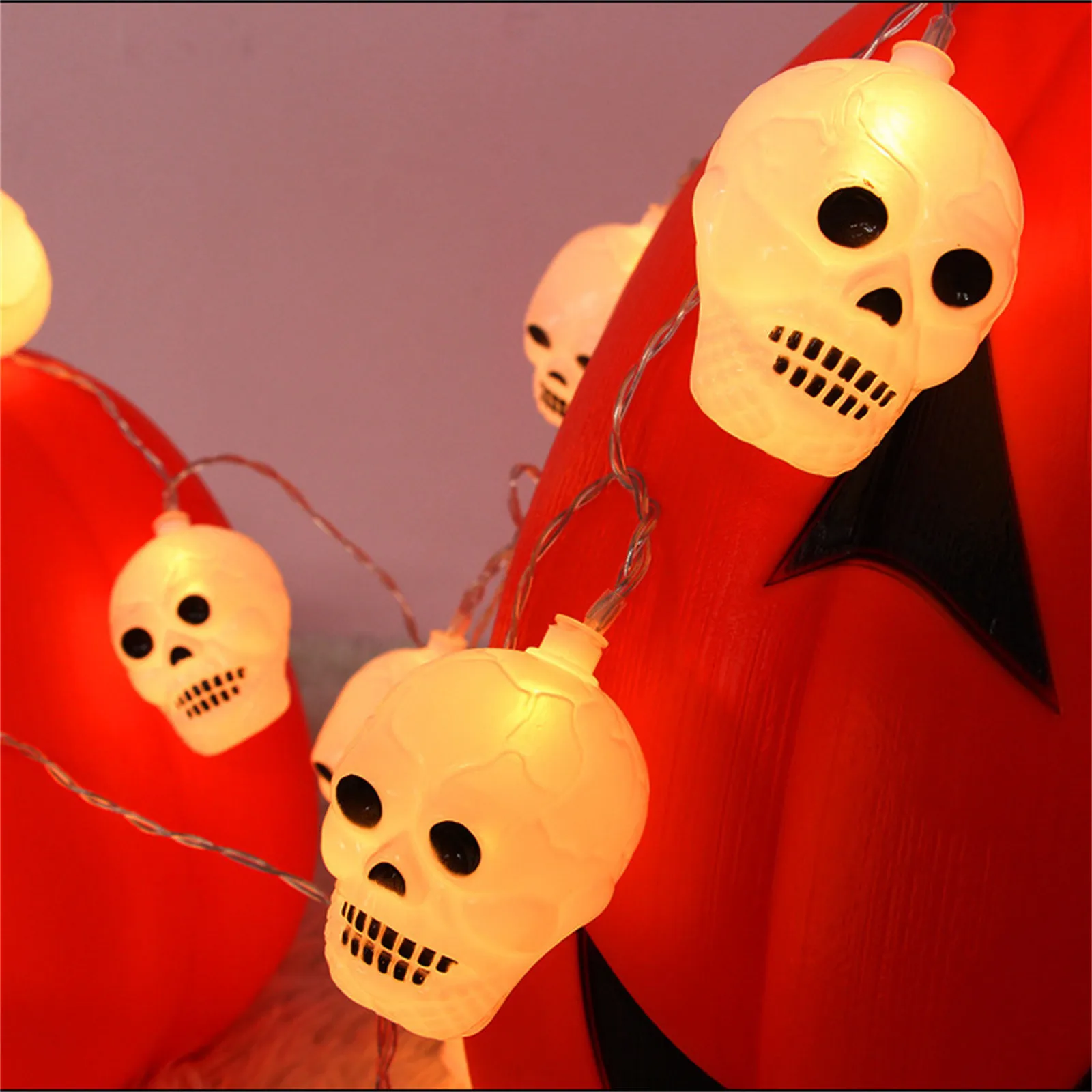 Уличная гирлянда в виде тыквы на Хэллоуин 20 светодиодный водонепроницаемая с