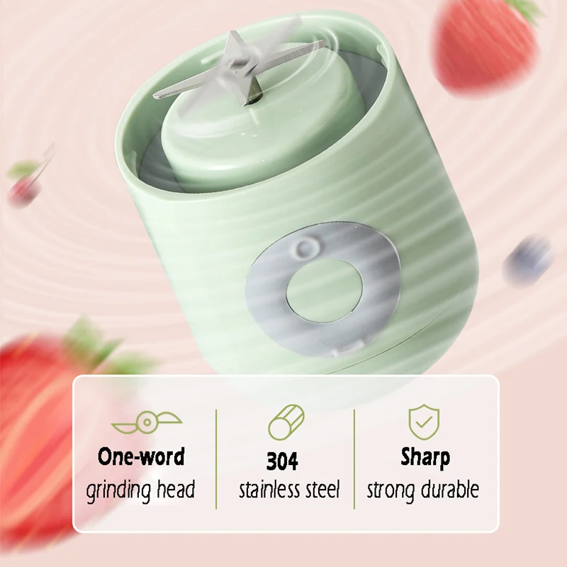 

4/6 Blades Electric Portable Blender USB Rechargeable Mixer Fruit Orange Juicer Machine Personal Lemon Squeezer Mini Juicer