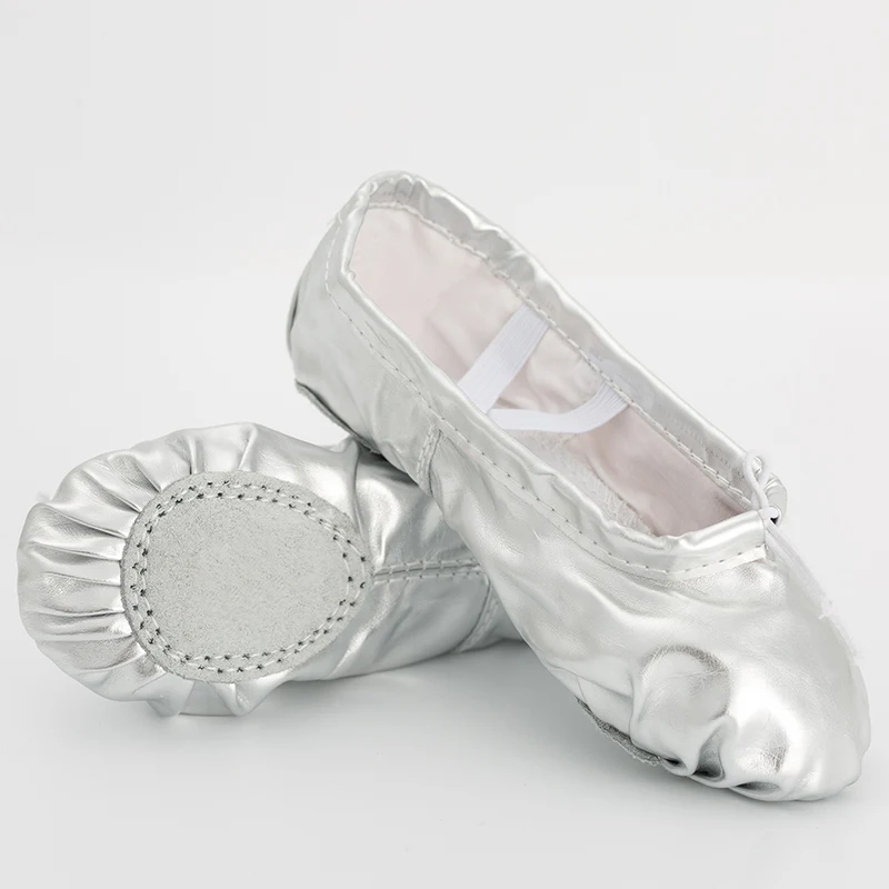 Туфли из искусственной кожи для девочек обувь йоги балета танца живота