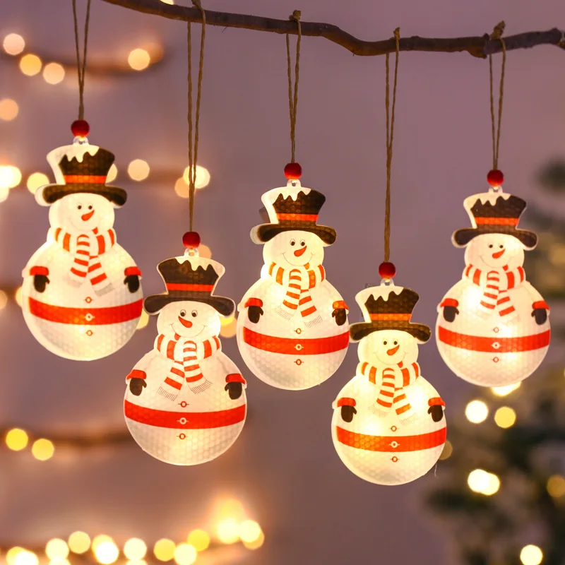

Snowman Christmas Tree LED Garland String Light Merry Christmas Decorations For Home 2021 Cristmas Ornament Xmas Navidad Gifts
