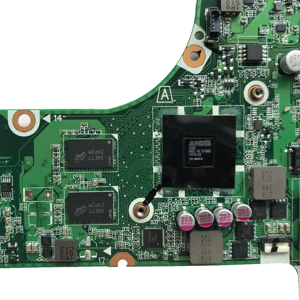 Для hp 14 &quotдюймов 14-AB Материнская плата ноутбука I5-5200U cpu R7 M360/2 GB GPU DAX11AMB6D0 806834-501