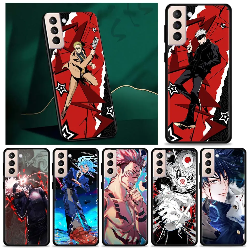 

Shell For Samsung Galaxy S21 S20 Ultra S10 Plus Lite S21 S20 FE S10e S9 S8 S7 Edge M22 M52 5G Case Gojo Satoru de Jujutsu Kaisen