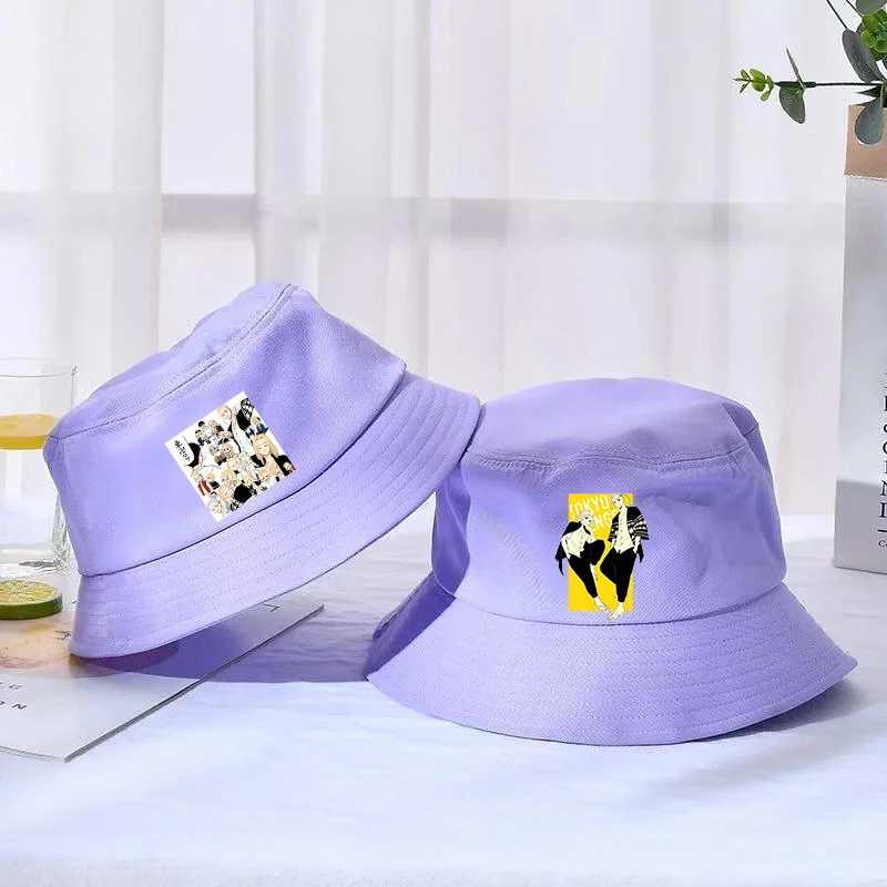 

Japanese Anime Revengers Womens Hats Bucket Hat Men Men Kawaii Harajuku Summer Tops Tokyo Revengers Graphic Adult Bucket Hats
