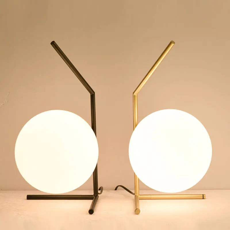 Скандинавские настольные лампы со стеклянными шариками современная лампа в виде